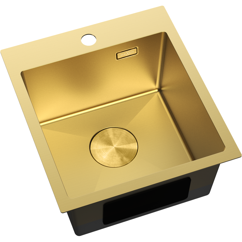 Mexen Solix Steel Sink 1-Bowl 400 x 450 mm, Gold - 6401401000-55