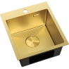 Mexen Solix Steel Sink 1-Bowl 400 x 450 mm, Gold - 6401401000-55