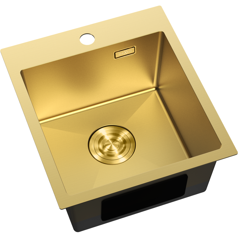 Mexen Solix Steel Sink 1-Bowl 400 x 450 mm, Gold - 6401401000-55