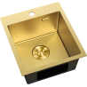 Mexen Solix Steel Sink 1-Bowl 400 x 450 mm, Gold - 6401401000-55
