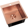 Mexen Solix steel sink 1-bowl 400 x 450 mm, copper - 6401401000-65