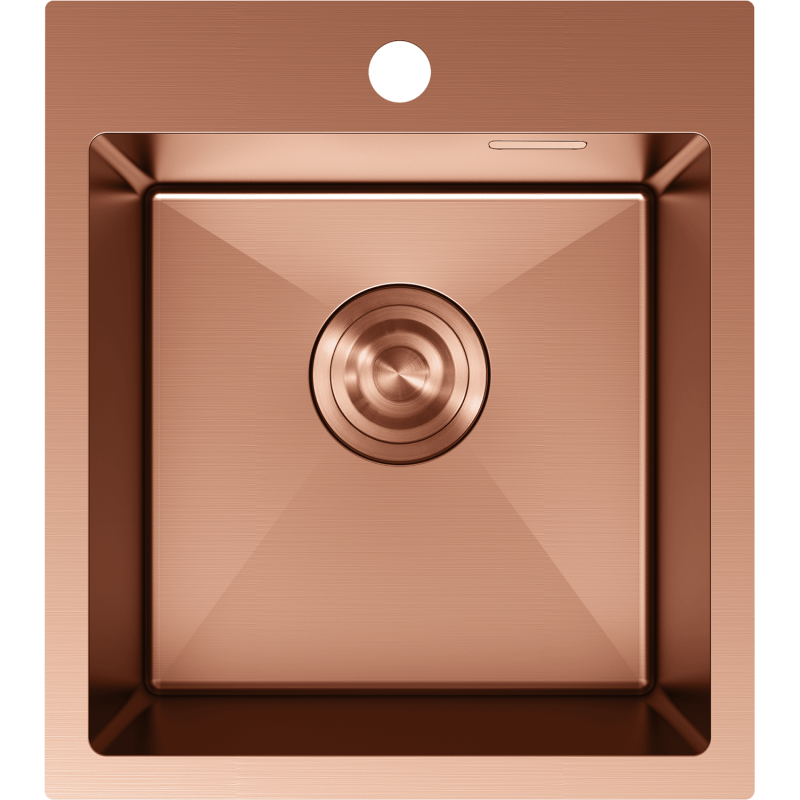 Mexen Solix steel sink 1-bowl 400 x 450 mm, copper - 6401401000-65