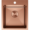 Mexen Solix steel sink 1-bowl 400 x 450 mm, copper - 6401401000-65