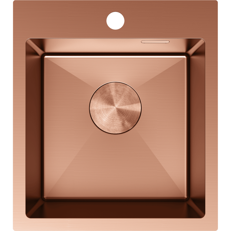 Mexen Solix steel sink 1-bowl 400 x 450 mm, copper - 6401401000-65