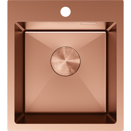 Mexen Solix steel sink 1-bowl 400 x 450 mm, copper - 6401401000-65