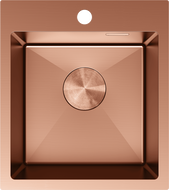 Mexen Solix steel sink 1-bowl 400 x 450 mm, copper - 6401401000-65