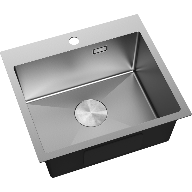 Mexen Solix 1-bowl stainless steel sink 500 x 450 mm, inox - 6402501000-01