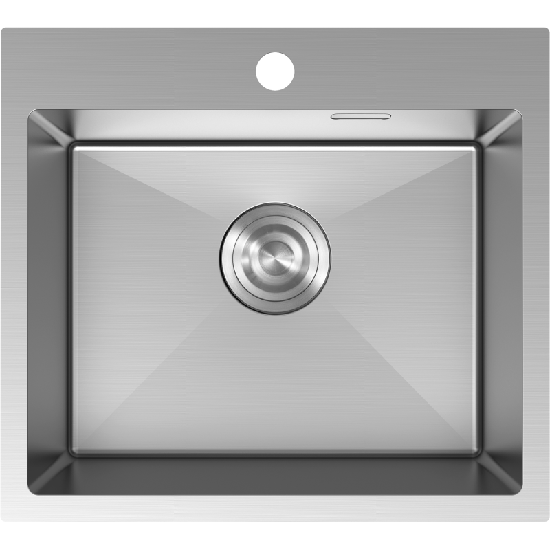 Mexen Solix 1-bowl stainless steel sink 500 x 450 mm, inox - 6402501000-01