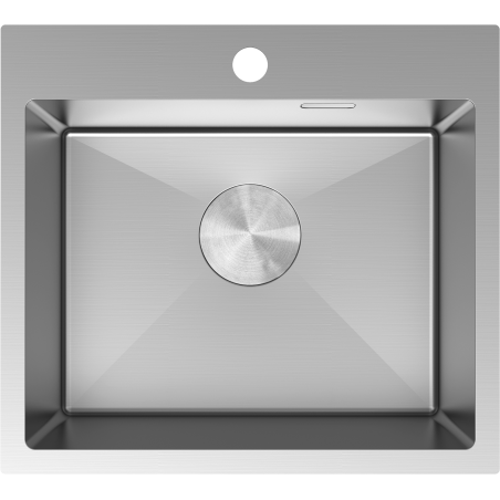 Mexen Solix 1-bowl stainless steel sink 500 x 450 mm, inox - 6402501000-01