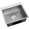 Mexen Solix steel sink 1-bowl 500 x 450 mm, inox HC - 6402501000-01HC