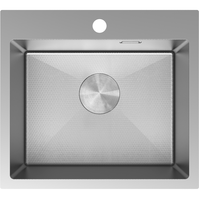 Mexen Solix stainless steel sink 1-bowl 500 x 450 mm, inox HC - 6402501000-01HC