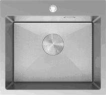 Mexen Solix stainless steel sink 1-bowl 500 x 450 mm, inox HC - 6402501000-01HC