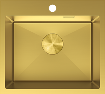 Mexen Solix stainless steel sink, single-bowl, 500 x 450 mm, gold - 6402501000-55