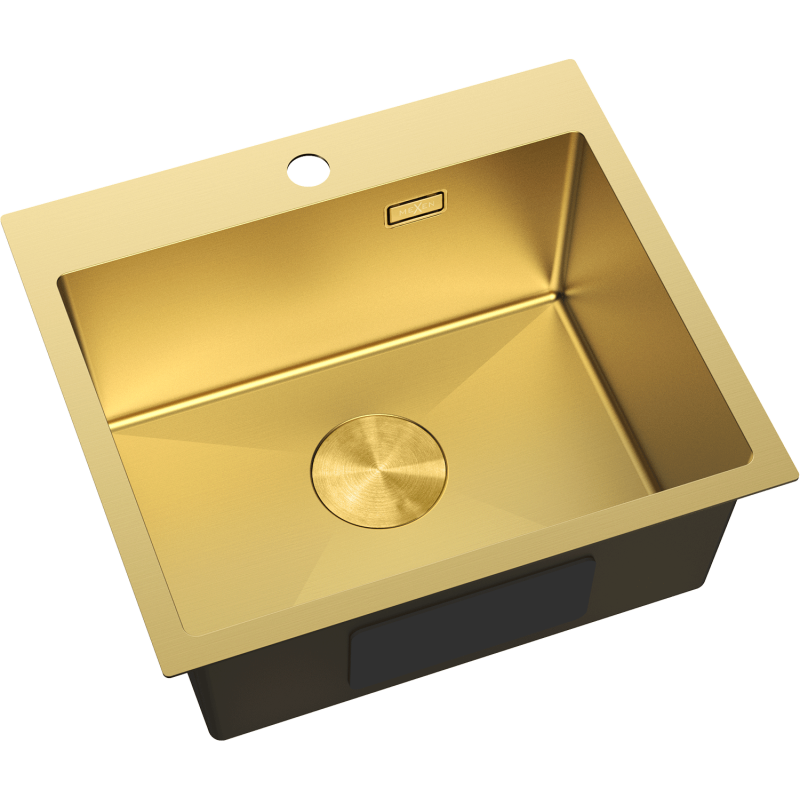 Mexen Solix stainless steel sink, single-bowl, 500 x 450 mm, gold - 6402501000-55