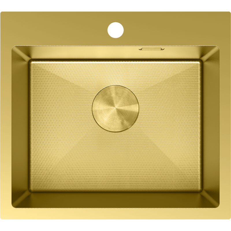 Mexen Solix 1-bowl stainless steel sink 500 x 450 mm, gold HC - 6402501000-55HC