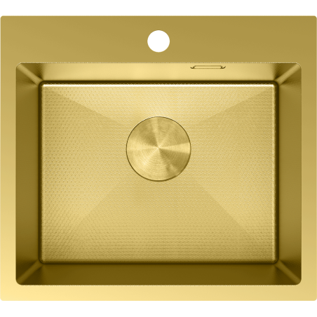 Mexen Solix steel sink 1-bowl 500 x 450 mm, gold HC - 6402501000-55HC