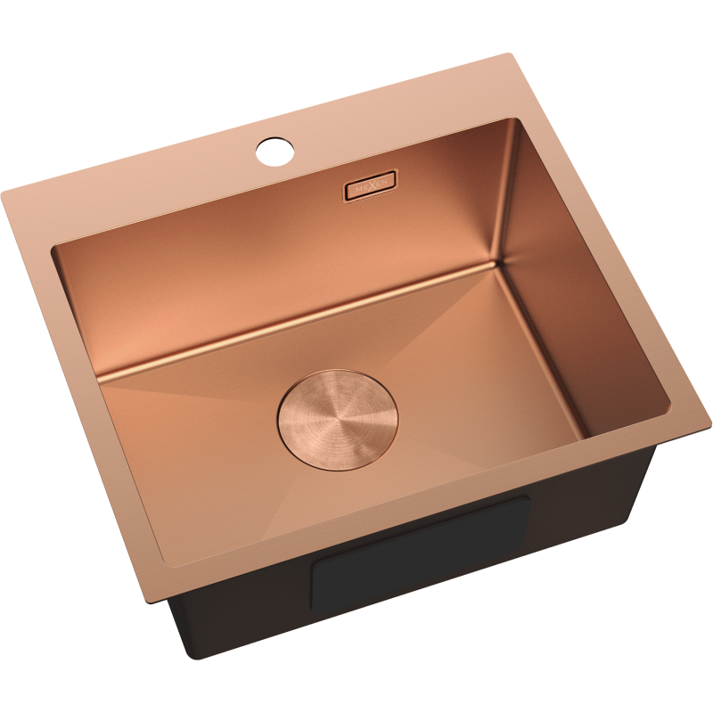 Mexen Solix 1-basin 500 x 450 mm steel sink, copper - 6402501000-65