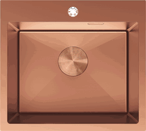 Mexen Solix stainless steel sink 1-bowl 500 x 450 mm, copper - 6402501000-65