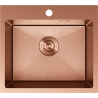 Mexen Solix steel sink, 1-bowl, 500 x 450 mm, copper HC - 6402501000-65HC
