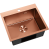 Mexen Solix steel sink, 1-bowl, 500 x 450 mm, copper HC - 6402501000-65HC