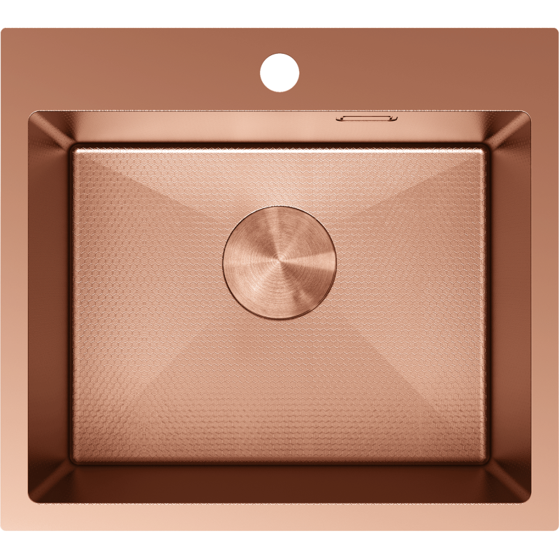 Mexen Solix steel sink, 1-bowl, 500 x 450 mm, copper HC - 6402501000-65HC