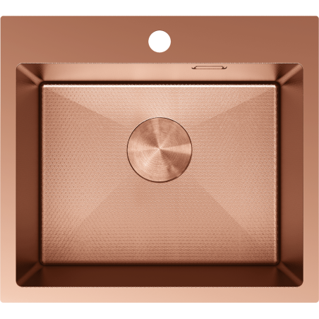 Mexen Solix stainless steel sink 1-bowl 500 x 450 mm, copper HC - 6402501000-65HC