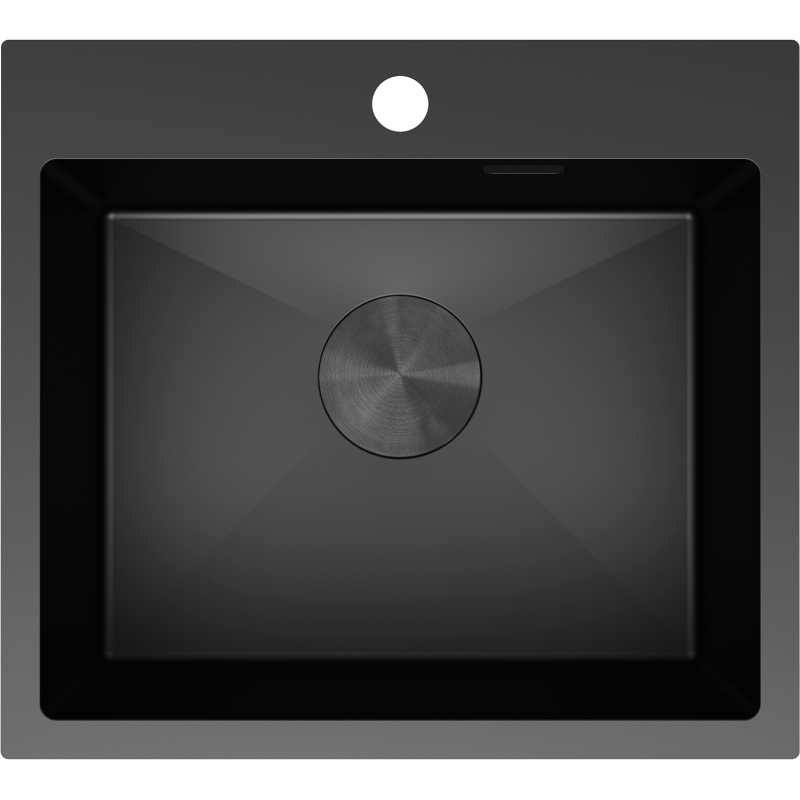 Mexen Solix stainless steel sink 1-bowl 500 x 450 mm, black - 6402501000-70