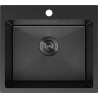 Mexen Solix 1-bowl stainless steel sink 500 x 450 mm, black HC - 6402501000-70HC