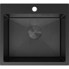 Mexen Solix 1-bowl stainless steel sink 500 x 450 mm, black HC - 6402501000-70HC