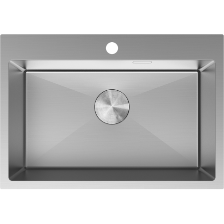 Mexen Solix stainless steel sink single-bowl 650 x 450 mm, inox - 6403651000-01