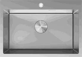 Mexen Solix steel sink single bowl 650 x 450 mm, inox - 6403651000-01