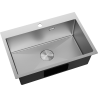 Mexen Solix stainless steel sink single-bowl 650 x 450 mm, inox - 6403651000-01