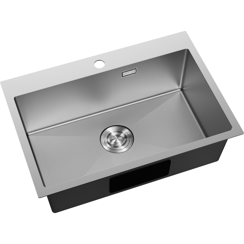 Mexen Solix stainless steel sink 1-bowl 650 x 450 mm, inox HC - 6403651000-01HC