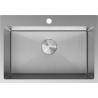 Mexen Solix steel kitchen sink 1-bowl 650 x 450 mm, inox HC - 6403651000-01HC
