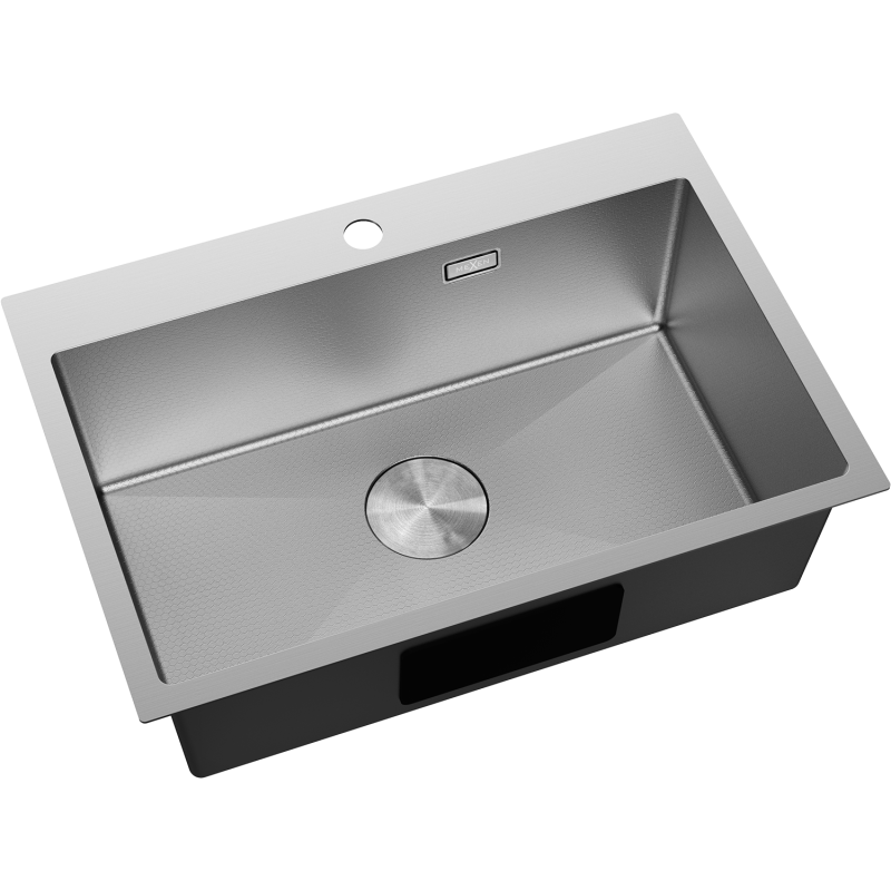 Mexen Solix stainless steel sink 1-bowl 650 x 450 mm, inox HC - 6403651000-01HC
