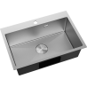 Mexen Solix stainless steel sink 1-bowl 650 x 450 mm, inox HC - 6403651000-01HC