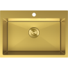 Mexen Solix stainless steel sink, 1-bowl 650 x 450 mm, gold - 6403651000-55