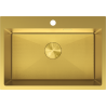 Mexen Solix 1-bowl steel sink 650 x 450 mm, gold HC - 6403651000-55HC