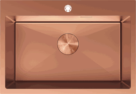Mexen Solix stainless steel sink 1-bowl 650 x 450 mm, copper - 6403651000-65