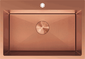 Mexen Solix stainless steel sink 1-bowl 650 x 450 mm, copper HC - 6403651000-65HC