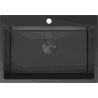 Mexen Solix stainless steel sink single-bowl 650 x 450 mm, black HC - 6403651000-70HC