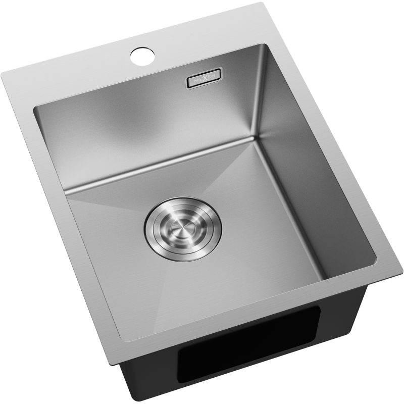 Mexen Solix stainless steel sink 1-bowl 400 x 500 mm, inox - 6406401000-01