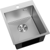 Mexen Solix stainless steel sink 1-bowl 400 x 500 mm, inox - 6406401000-01