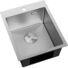 Mexen Solix stainless steel sink 1-bowl 400 x 500 mm, inox - 6406401000-01