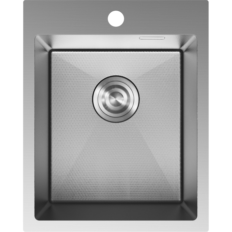 Mexen Solix 1-Bowl Stainless Steel Sink 400 x 500 mm, Inox HC - 6406401000-01HC