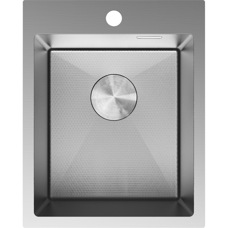 Mexen Solix 1-Bowl Stainless Steel Sink 400 x 500 mm, Inox HC - 6406401000-01HC
