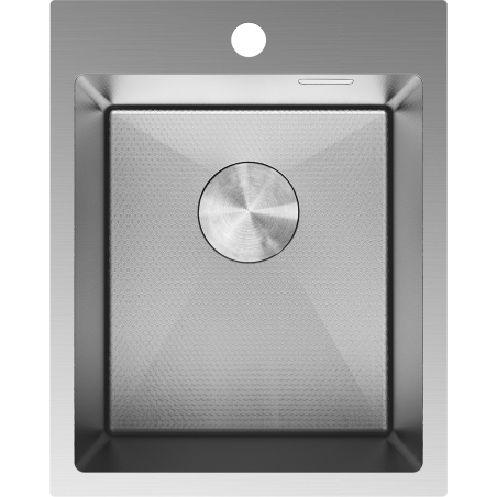 Mexen Solix 1-Bowl Stainless Steel Sink 400 x 500 mm, Inox HC - 6406401000-01HC