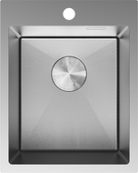 Mexen Solix 1-Bowl Stainless Steel Sink 400 x 500 mm, Inox HC - 6406401000-01HC