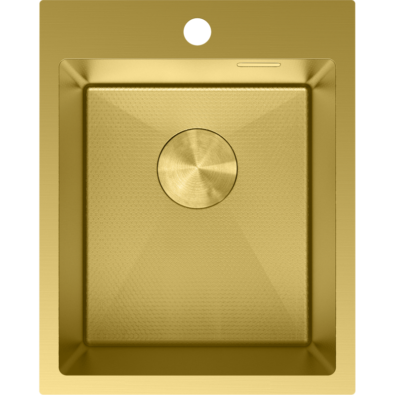 Mexen Solix 1-bowl steel kitchen sink 400 x 500 mm, gold HC - 6406401000-55HC