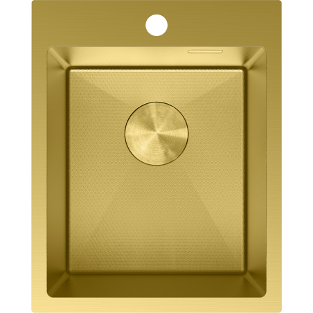 Mexen Solix 1-bowl steel kitchen sink 400 x 500 mm, gold HC - 6406401000-55HC